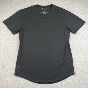 BYLT Shirt Men Large Premium Basic Drop Cut Lux Performance Workout Gym Training